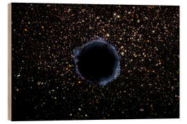 Wood print  A Black Hole in a Globular Cluster - NASA