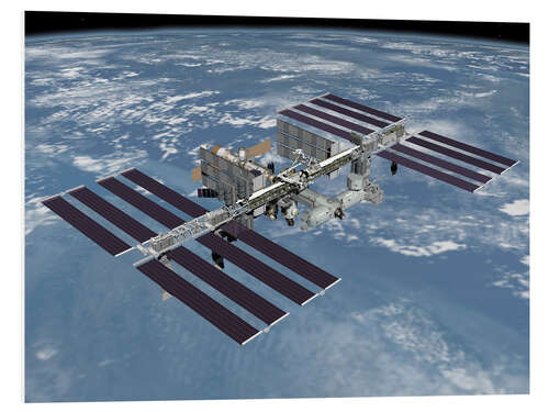 Foam board print International space station ISS