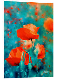 Foam board print Poppies