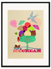 Gerahmter Kunstdruck Ice cream