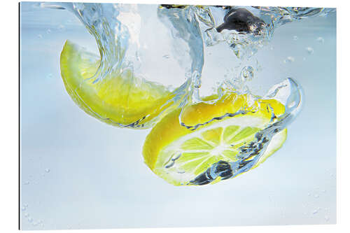 Quadro em plexi-alumínio Lemon Splash II