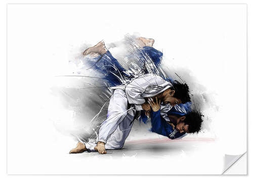 Vinilo para la pared Judo