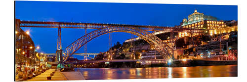 Aluminium print Porto Portugal, bridge Dom Luis