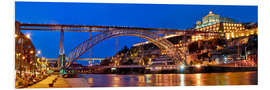 Hartschaumbild Porto Portugal Brücke Dom Luis