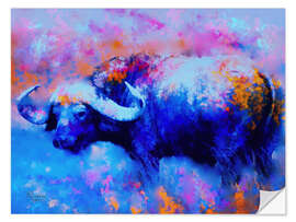 Muursticker Cape Buffalo