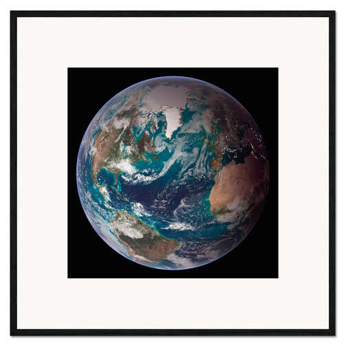 Plakat artystyczny premium w ramie A full view of Earth