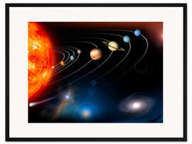 Gerahmter Kunstdruck Unser Sonnensystem