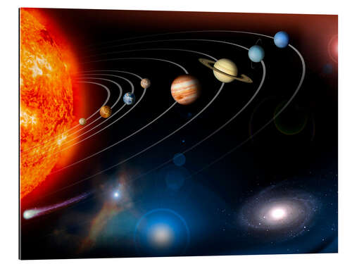 Gallery print Our solar system