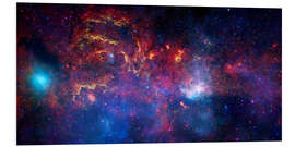 Foam board print central region of the Milky Way galaxy