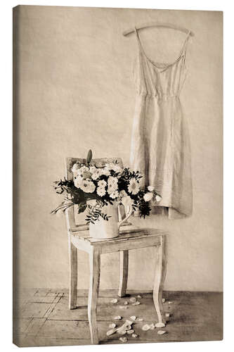 Canvas print Still life - white daisies