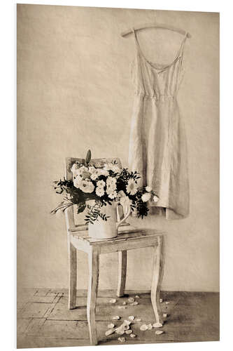 PVC print Still life - white daisies