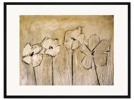 Gerahmter Kunstdruck Vier Blüten