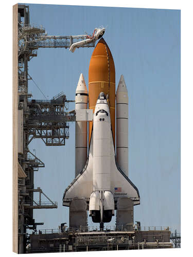 Holzbild Space Shuttle Endeavour