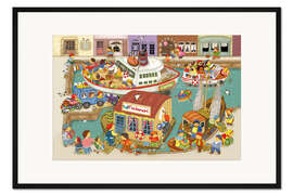 Gerahmter Kunstdruck Kleiner Hafen