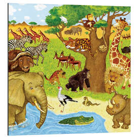 Magnettafel Tiere in Afrika