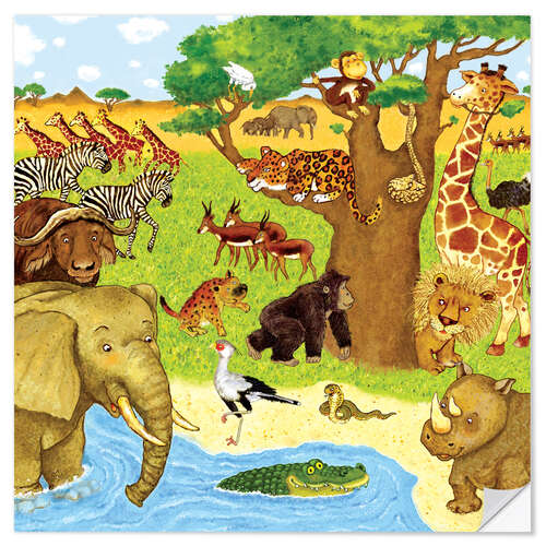 Wall sticker Animals in Africa