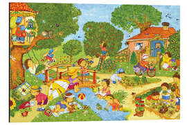 Magnettafel Garten im Sommer