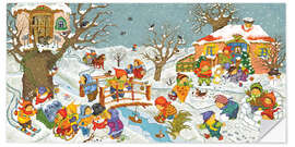 Wall sticker Garden in winter