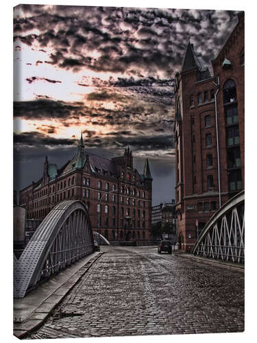 Leinwandbild Speicherstadt Hamburg