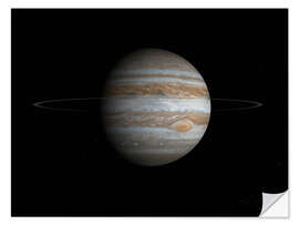 Selvklebende plakat Planet Jupiter