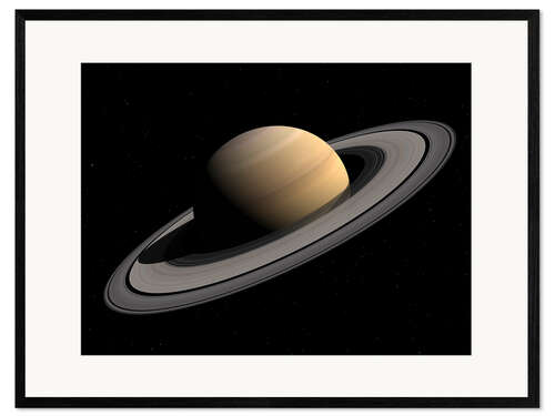 Impression artistique encadrée Saturne