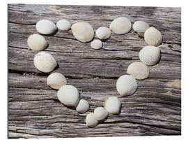 Magnettafel Muschelherz