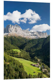 Foam board print Dolomites, Rosengarten Range