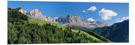 Foam board print Dolomites, Rosengarten Range