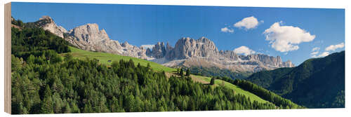 Cuadro de madera Dolomites, Rosengarten Range