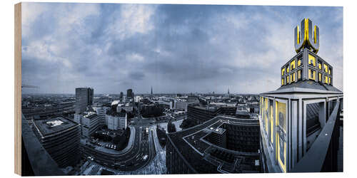 Tableau en bois Vue sur Dortmund 