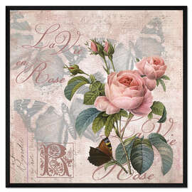Gerahmter Kunstdruck La vie en rose
