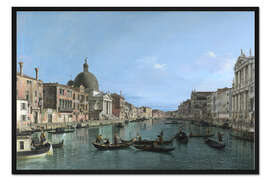 Gerahmter Kunstdruck Venedig, der Canal Grande mit Simeone Piccolo