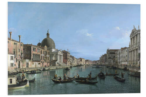 Foam board print The Grand Canal with S. Simeone Piccolo