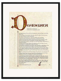 Gerahmter Kunstdruck Desiderata II