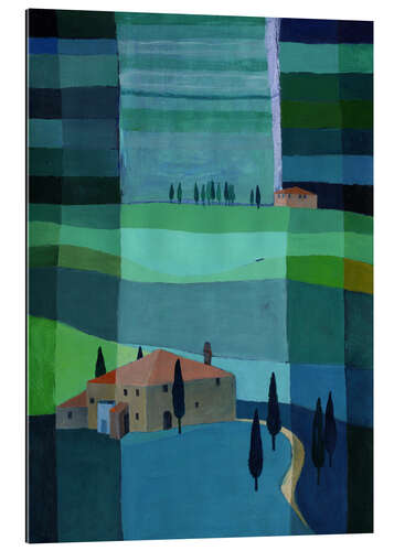 Tableau en plexi-alu La Toscane de nuit