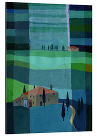 Magnettafel Toskana bei Nacht