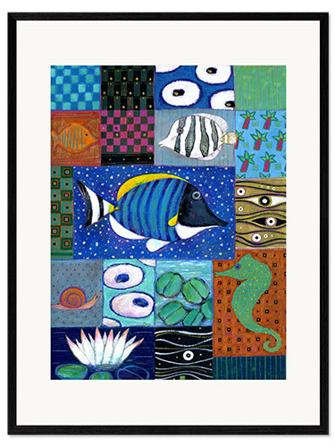 Framed art print Paradise Garden Fish