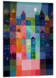 Magnettafel Kastenstadt bei Vollmond