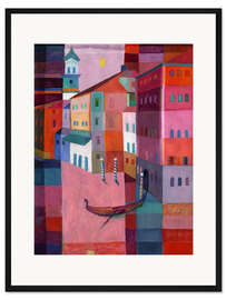 Gerahmter Kunstdruck Venezianische Gondel III