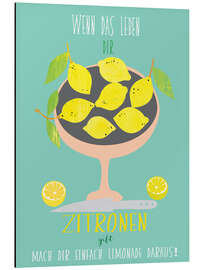Magnettafel Wenn das Leben dir Zitronen gibt