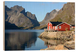 Cuadro de madera hamnoy - lofoten