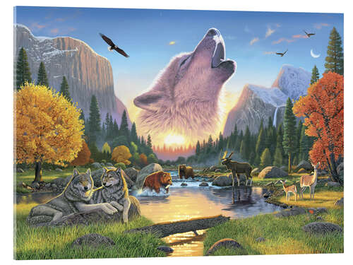 Acrylic print Wilderness harmony