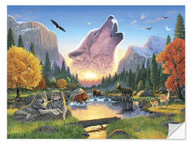Selvklæbende plakat Wilderness harmony