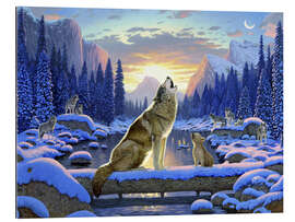 Gallery print Wolf learns the howling