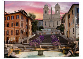Aluminium print Piazza Di Spagna with the Spanish Steps