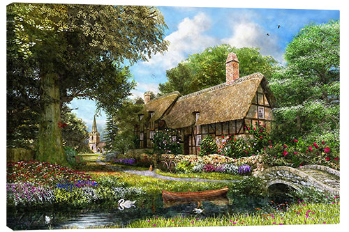 Canvas print Summer Country Cottage