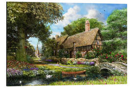 Magnettafel Der Schwan vor dem Landhaus