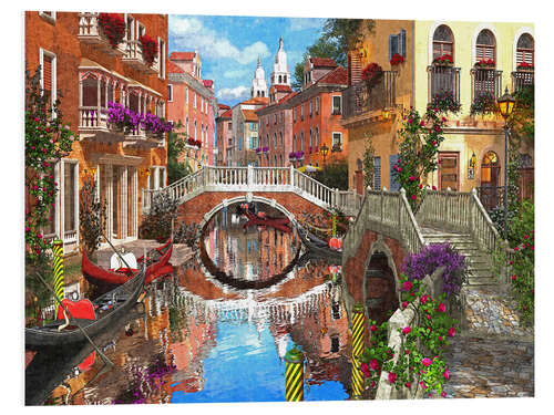 Foam board print Venetian Waterway