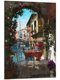 Aluminium print Venice Vue