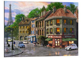 Magnettafel Die ruhigen Straßen von Paris